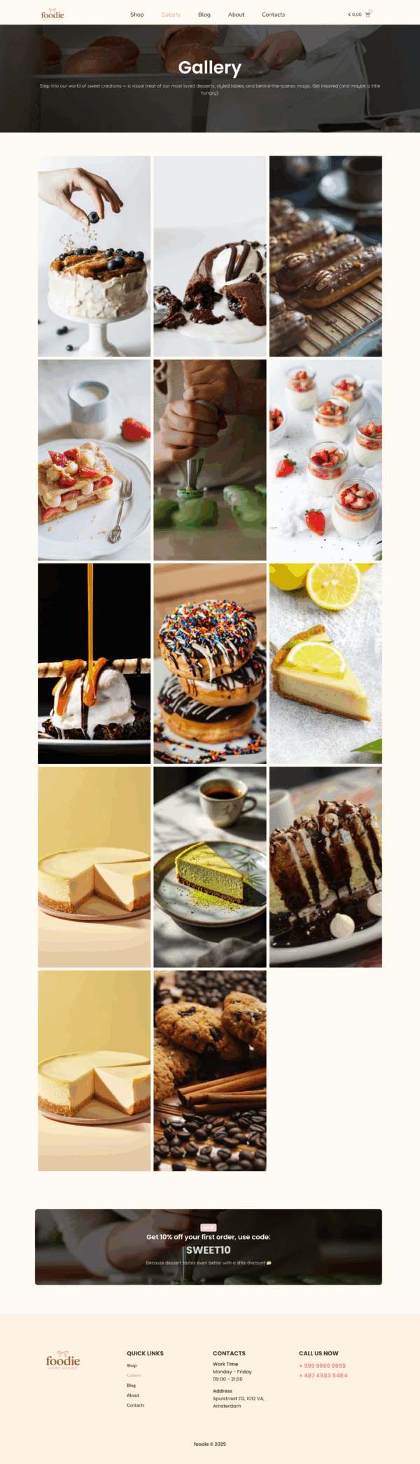 Dessert Boutique – WooCommerce Elementor Template Kit - Image 2