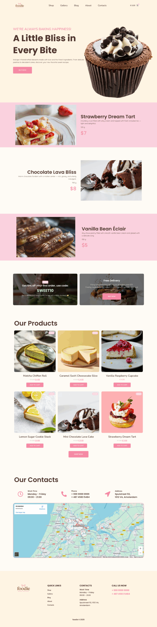 Dessert Boutique – WooCommerce Elementor Template Kit - Image 3