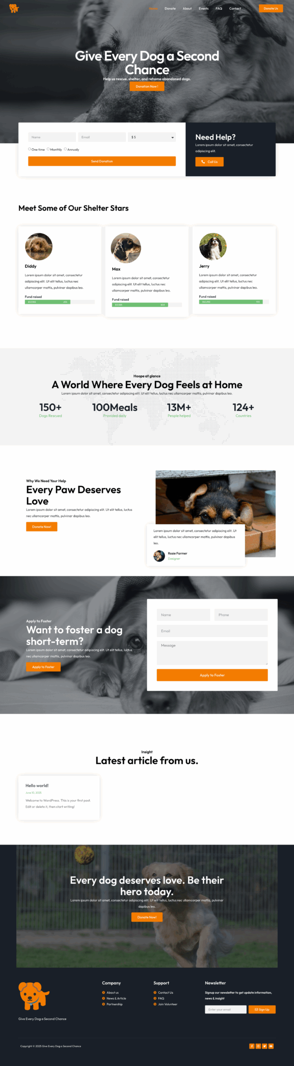PawHope – Elementor Template Kit for Dog Charity & Rescue Organizations - Image 3