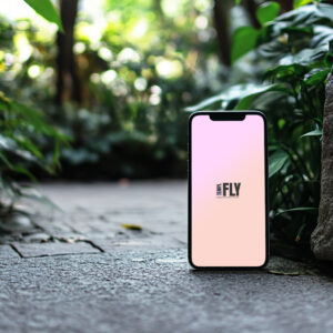 iPhone Outside - Photoshop Mockup