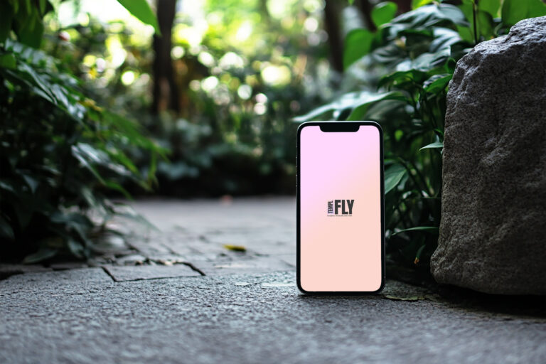 iPhone Outside - Photoshop Mockup