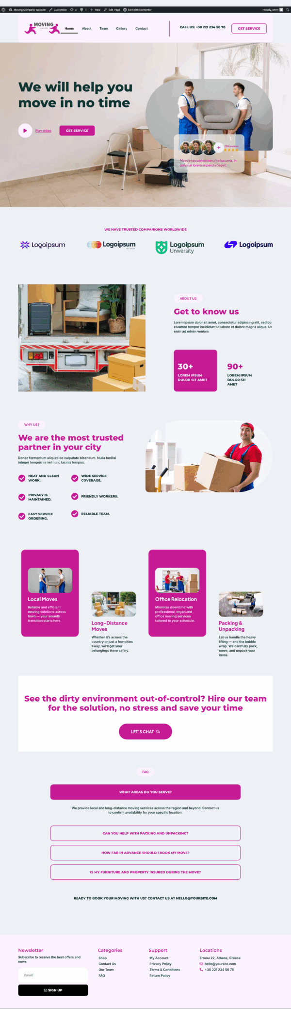 MovePro – Elementor Template Kit for Moving & Relocation Services - Image 3