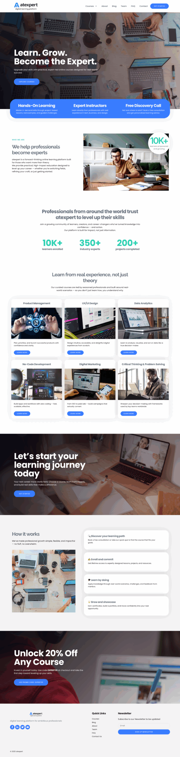 Atexpert – Elementor Template for Online Learning Platforms - Image 2