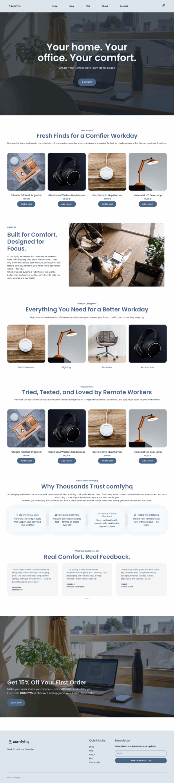 Comfyhq – WooCommerce Elementor Template for Online Learning Platforms - Image 2
