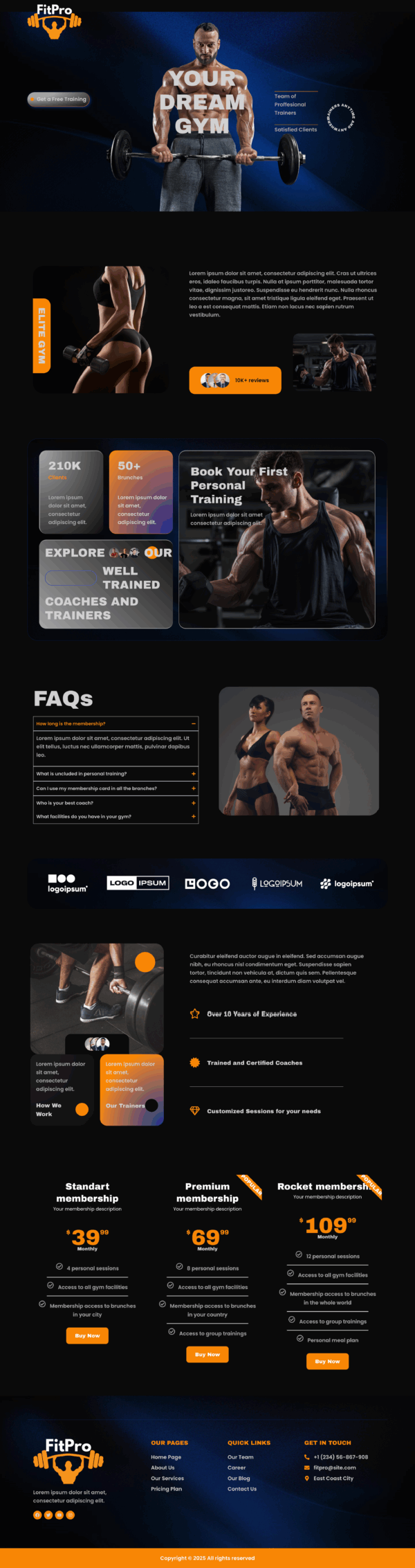 FitPro – Elementor Template for Gym & Fitness Centers - Image 2