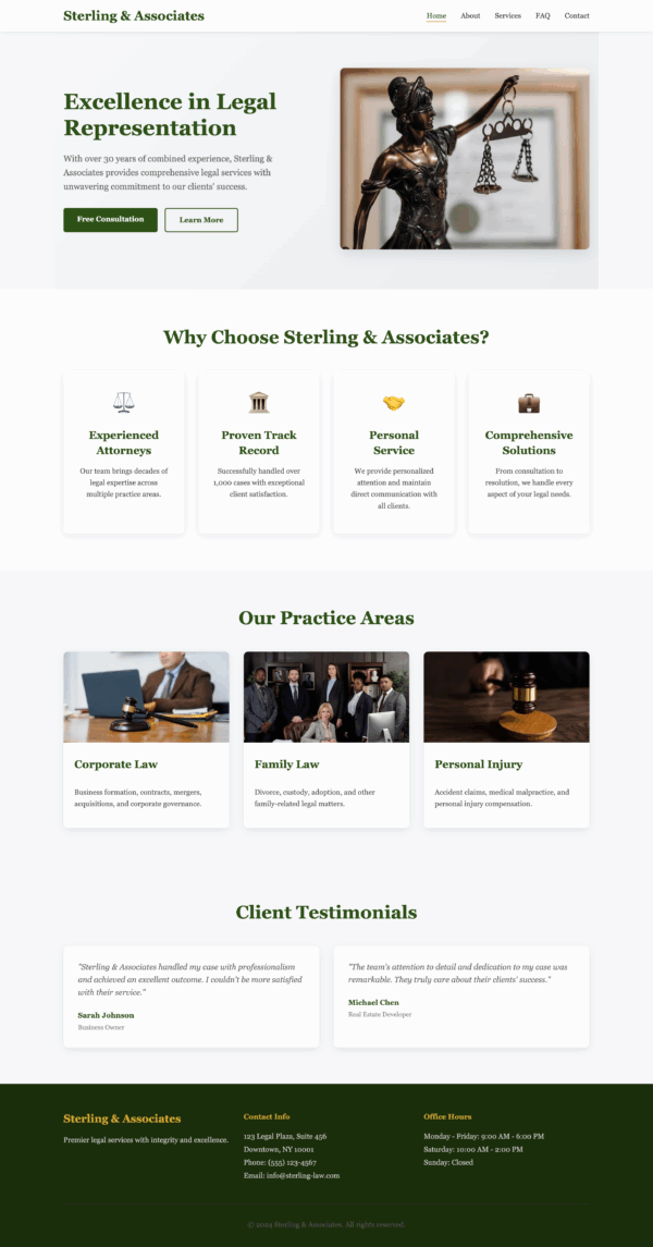Sterling & Associates – HTML Template for Law Firms & Legal Services - Image 2