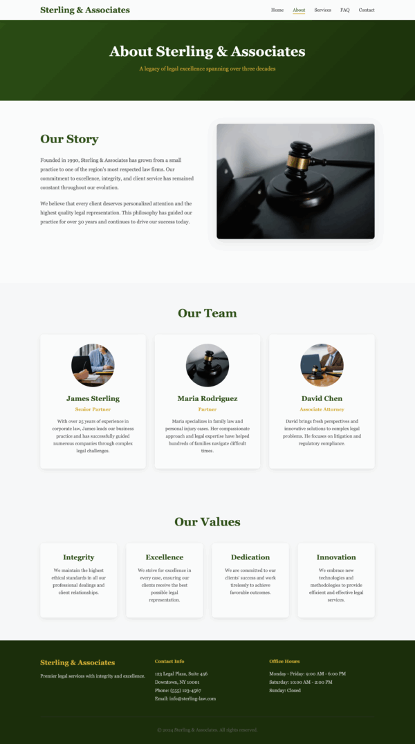 Sterling & Associates – HTML Template for Law Firms & Legal Services - Image 3