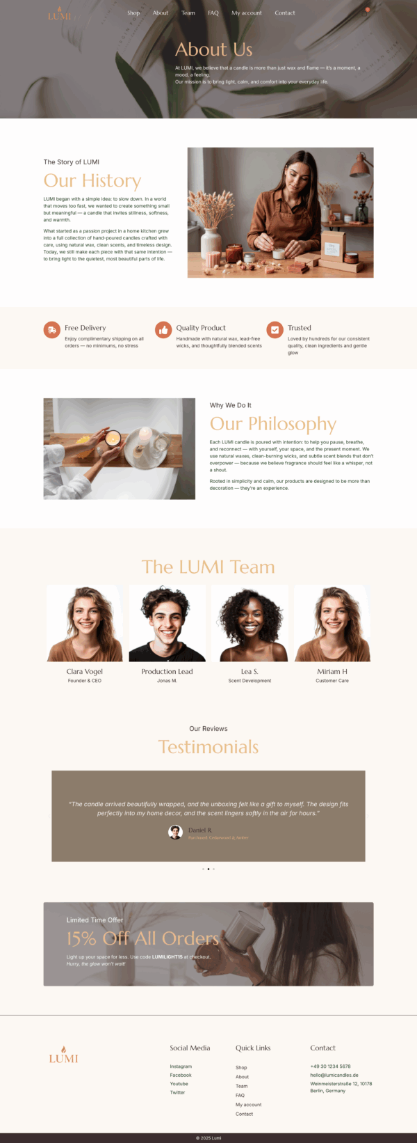 Lumi – WooCommerce Elementor Template for Candle & Home Fragrance Stores - Image 3
