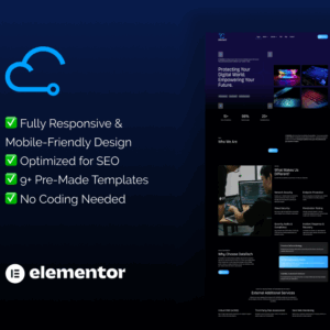 DataTech – Elementor Template for Cybersecurity & IT Protection Services