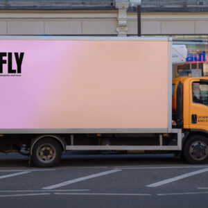 Delivery Cargo Truck - Photoshop Mockup