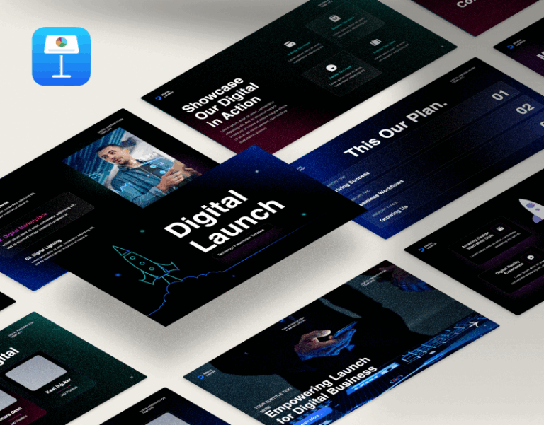 digital launch keynote template
