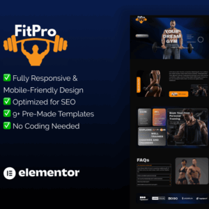 FitPro – Elementor Template for Gym & Fitness Centers