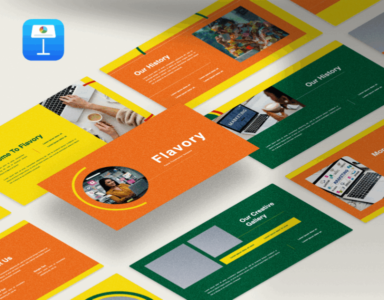 Flavory Keynote presentation template