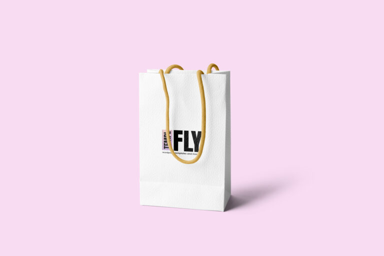 leather gift bag Photoshop mockup