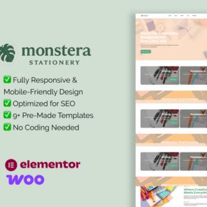 Monstera – WooCommerce Elementor Template for Creative Tools Store