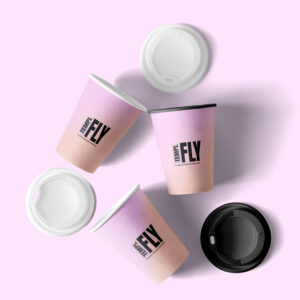 Paper Cups Scene - Photoshop Mockup