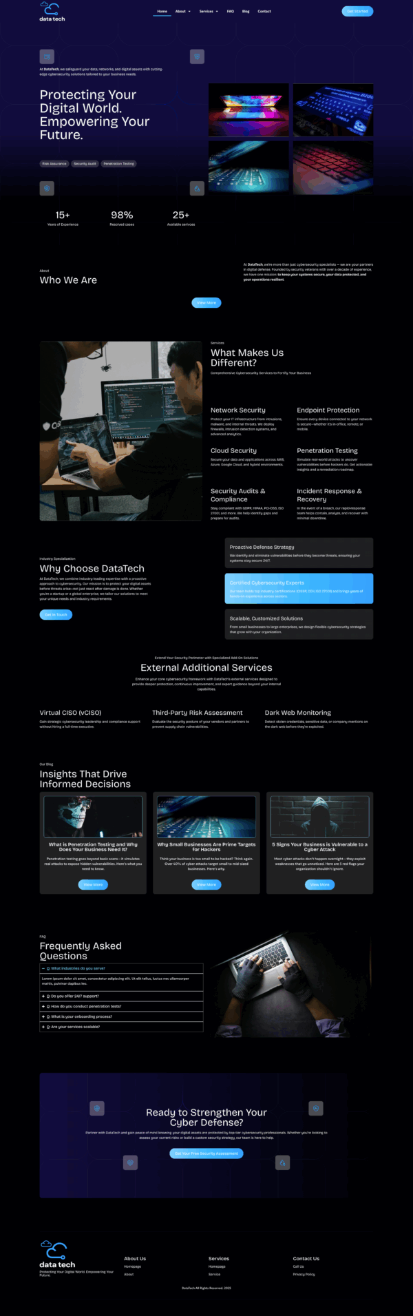 DataTech – Elementor Template for Cybersecurity & IT Protection Services - Image 2