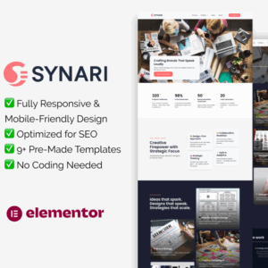 Synari – Elementor Template for Business Marketing Companies
