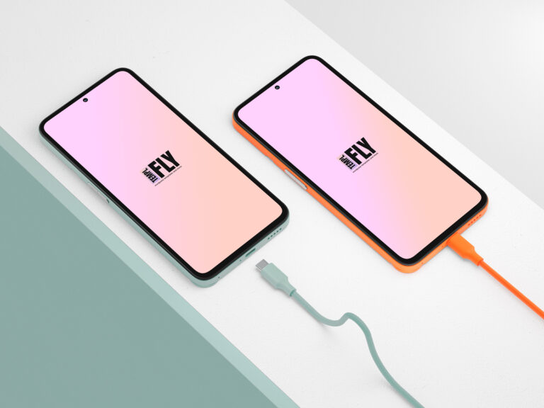 Android phone Photoshop mockup