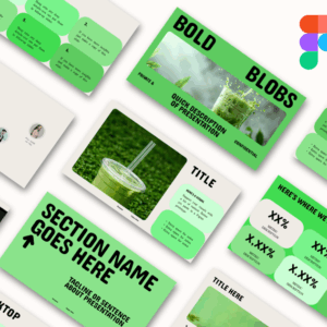 Bold Blobs -  Professional Figma Presentation Template