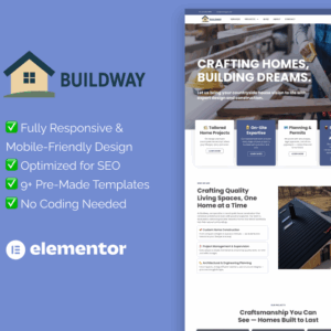 Buildway – Elementor Template for Construction & Countryside Home Projects