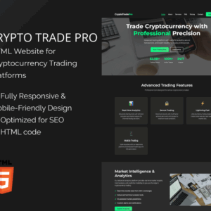 CryptoTradePro – HTML Template for Cryptocurrency Trading Platforms