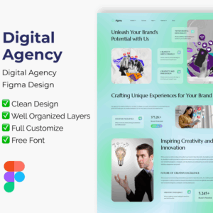 Digital Agency – Figma Design Template for Modern Websites