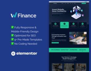 Finance Elementor template