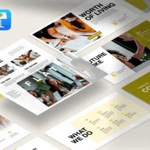 Flat Yellow - Professional Presentation Keynote Template