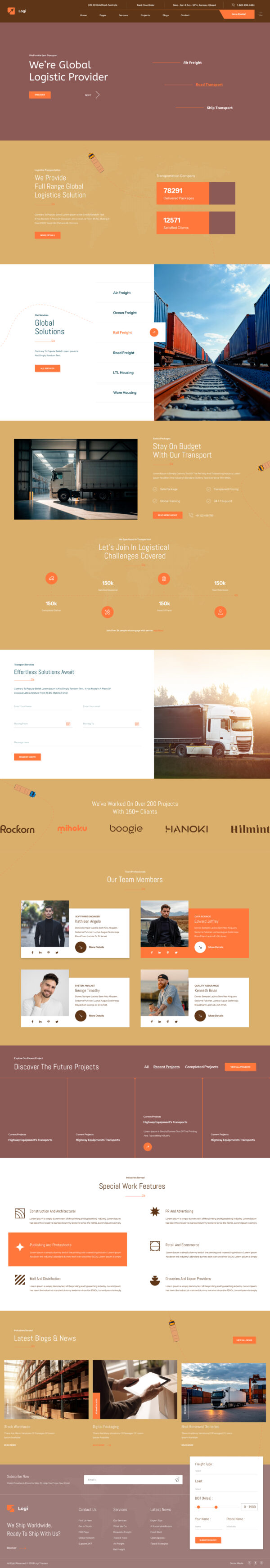 Logistic Provider – Figma Design Template for Modern Websites - Image 2