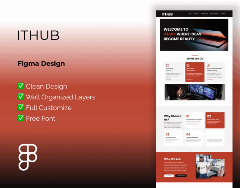 modern website Figma template