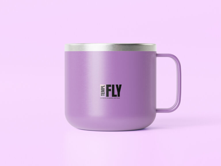 metal mug Photoshop mockup