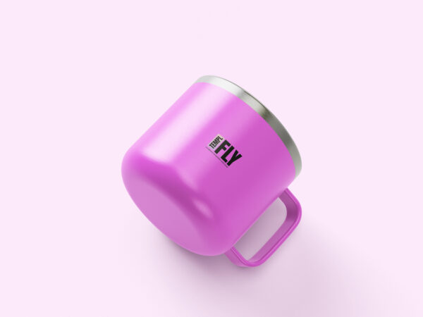 Metal Mug Mockup Rotated - Photoshop Mockup