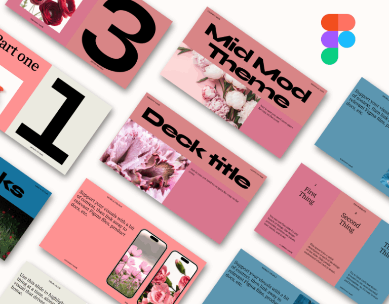 Mid Mod Figma presentation template