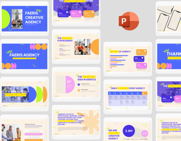 Faeries Animated Creative Agency - Professional PowerPoint Presentation Template