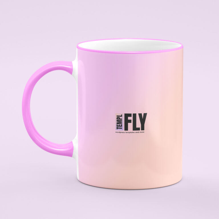 pink mug Photoshop mockup
