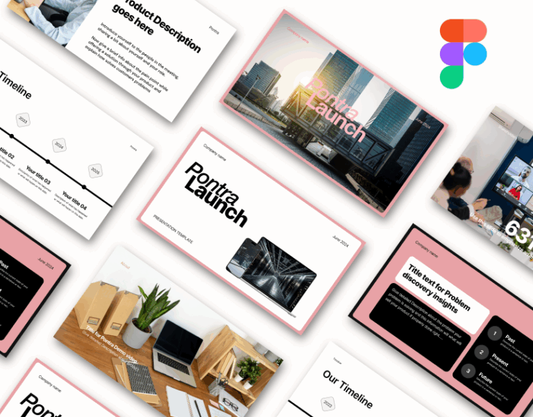 Pontra Launch Figma presentation template