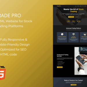 TradePro Stock Trading Platforms  – HTML Website Template