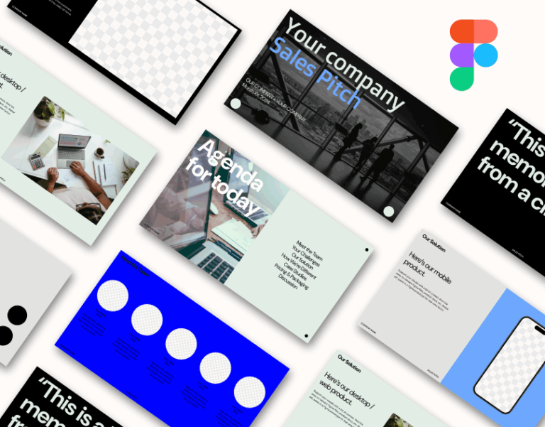 Sales pitch Figma presentation template