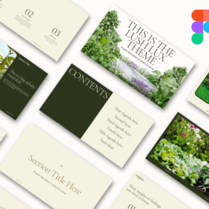 This is the Lush Lux Theme -  Professional Figma Presentation Template