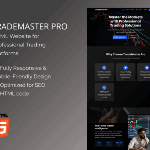 TradeMaster Pro Professional Trading Platforms  – HTML Website Template