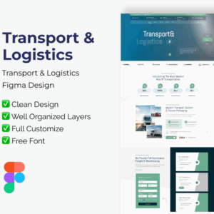 Transport & Logistics – Figma Design Template for Modern Websites