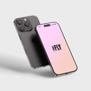 iPhone 16 flipped - Photoshop Mockup