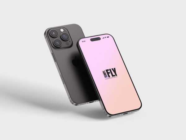 iPhone 16 flipped - Photoshop Mockup