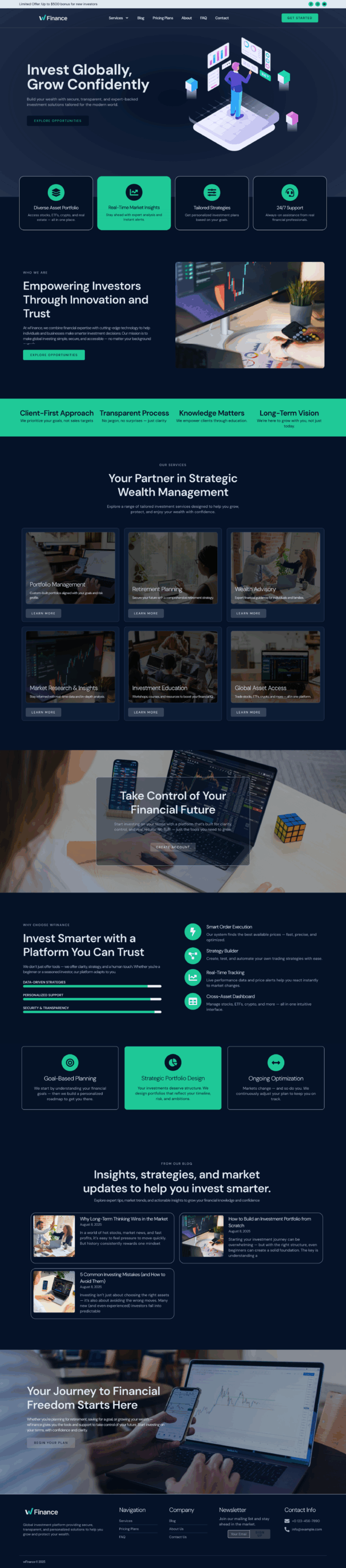 WFinance Investment & Wealth Management – Elementor Template - Image 2
